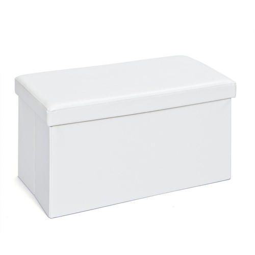 3S. x Home - Boîte de rangement blanc pliable TESSO - Meuble De Bureau Design