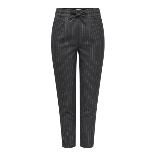 Only - Pantalon taille moyenne gris foncé - Only