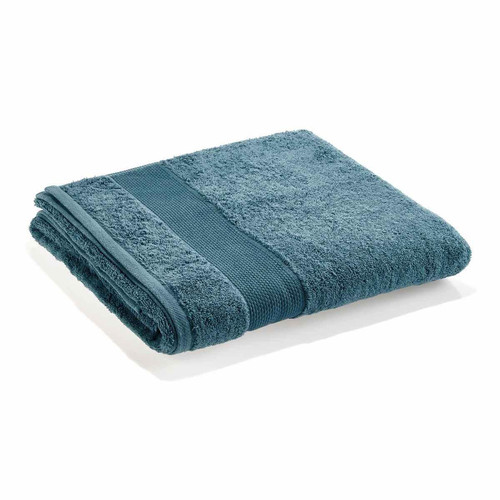 Cogal - Serviette De Bain MIAMI 600 g/m² 100% Coton Bleu Jeans - Promos Linge de toilette